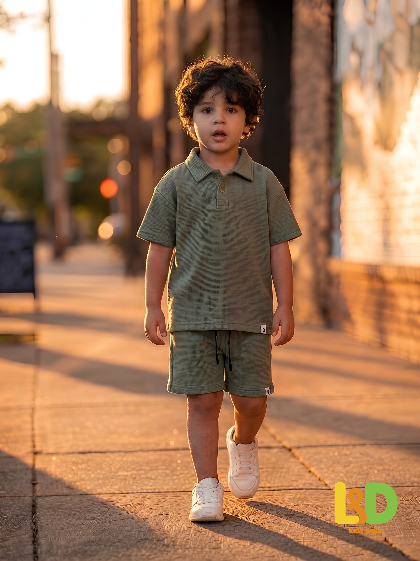 SAGE GREEN Summer Polo Set