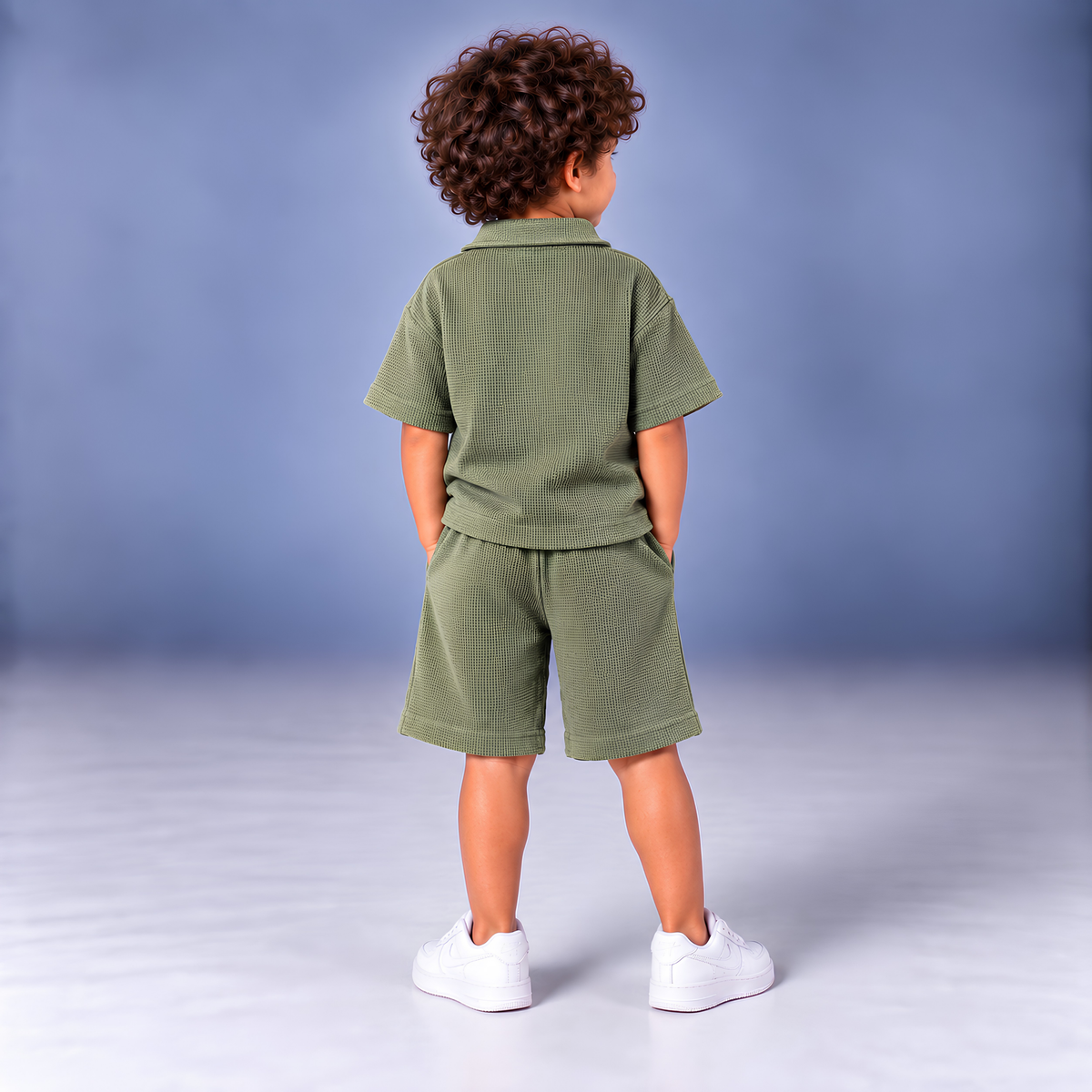 SAGE GREEN Summer Polo Set (T-Shirt & Shorts)