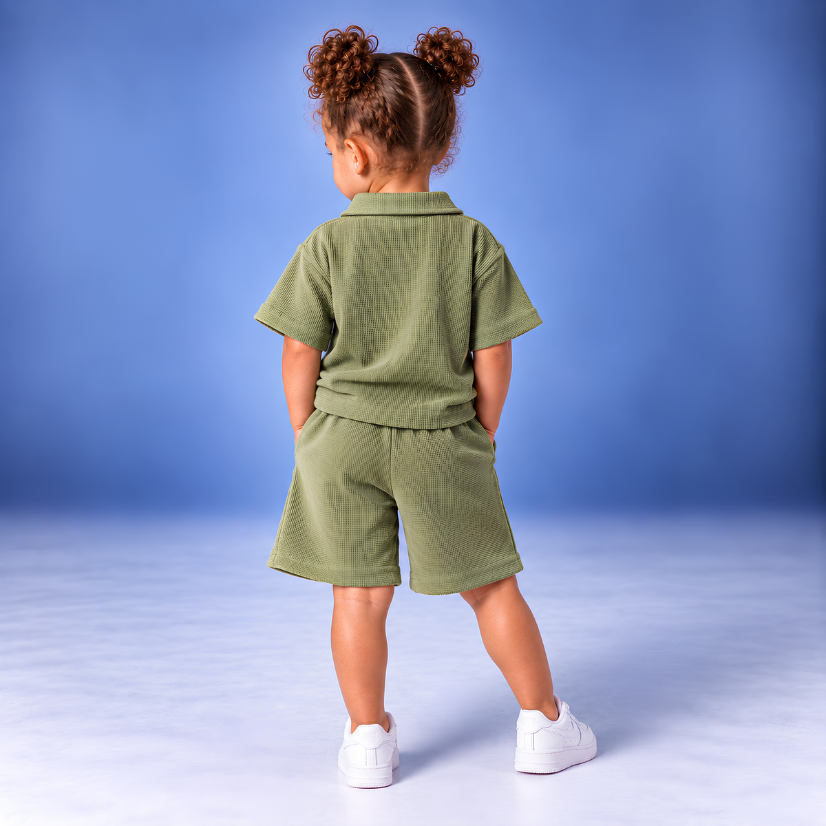 SAGE GREEN Summer Polo Set (T-Shirt & Shorts)
