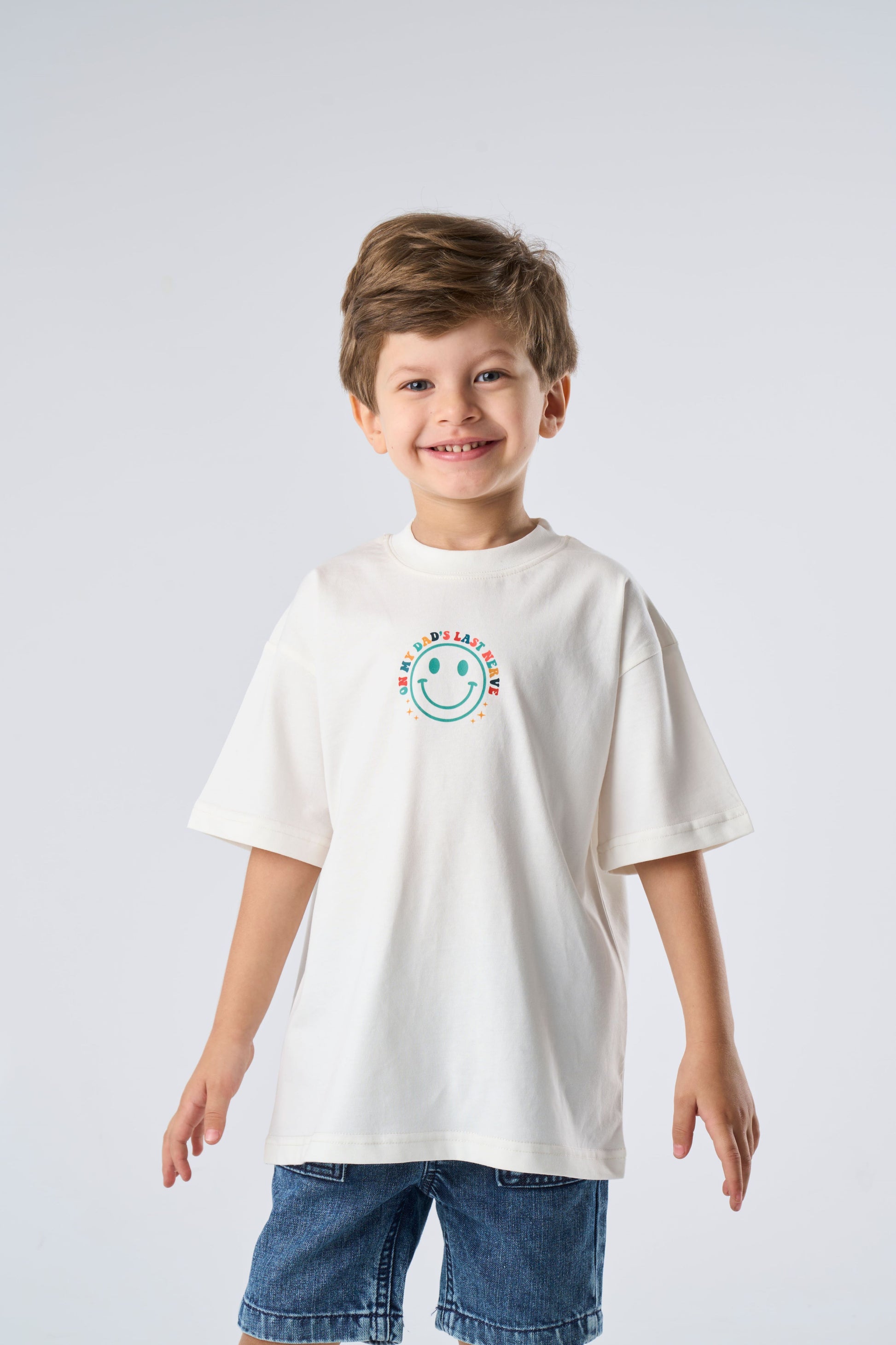 Child wearing an Offwhite Oversized Printed T-Shirt 