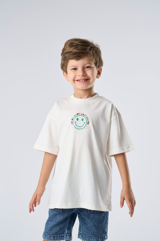 Child wearing an Offwhite Oversized Printed T-Shirt 