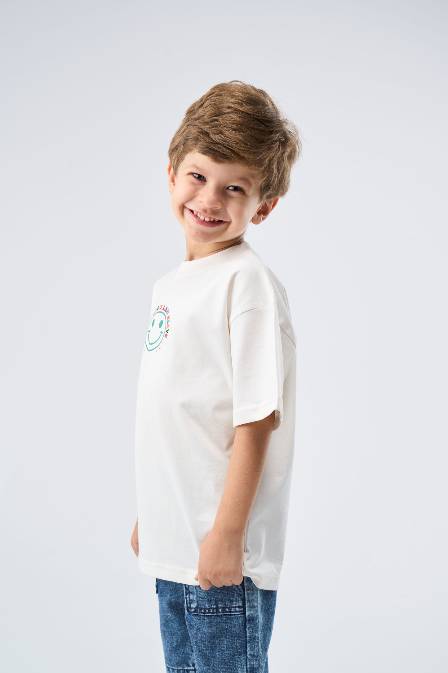 Child wearing an Offwhite Oversized printed T-Shirt